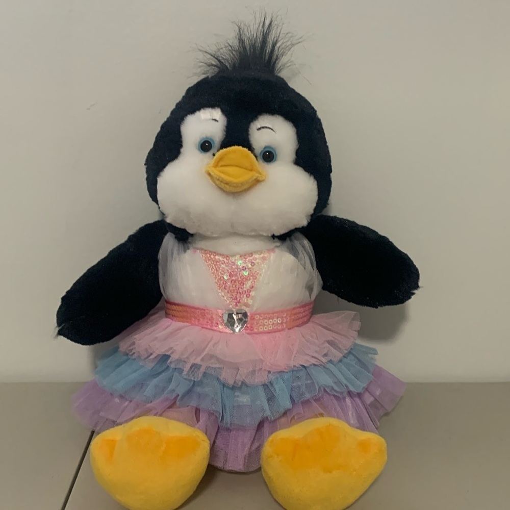 Official Penguin Build A Bear Wearing A Dress Plush